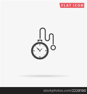 Pocket watches flat vector icon. Hand drawn style design illustrations.. Pocket watches flat vector icon