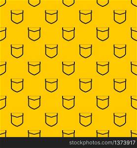 Pocket with valve pattern seamless vector repeat geometric yellow for any design. Pocket with valve pattern vector