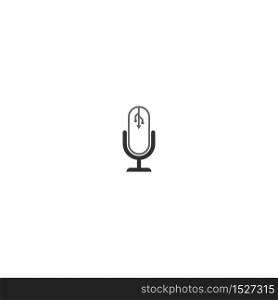 Podcast logo icon vector template illustration