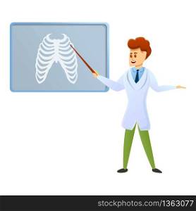 Podiatrist lesson icon. Cartoon of podiatrist lesson vector icon for web design isolated on white background. Podiatrist lesson icon, cartoon style