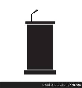 podium icon on white background. podium sign. simple poduim icon. flat style.