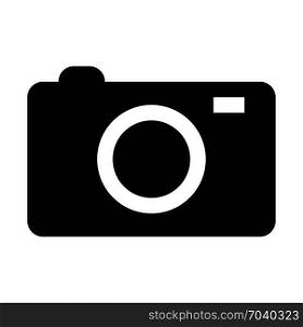 point and shoot camera, icon on isolated background