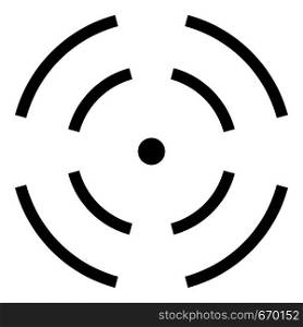 Point radar icon. Simple illustration of point radar vector icon for web. Point radar icon, simple style.