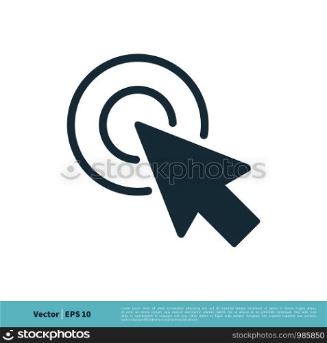 Pointer Arrow Icon Vector Logo Template Illustration Design. Vector EPS 10.