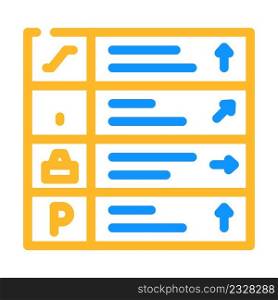 pointer direction color icon vector. pointer direction sign. isolated symbol illustration. pointer direction color icon vector illustration