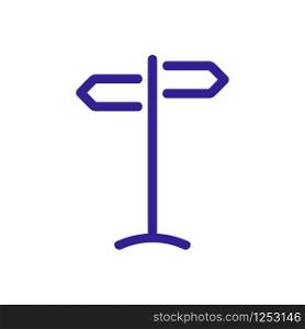 Pointer direction icon vector. Thin line sign. Isolated contour symbol illustration. Pointer direction icon vector. Isolated contour symbol illustration