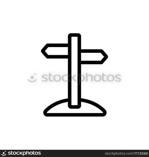 Pointer direction of the vector icon. A thin line sign. Isolated contour symbol illustration. Pointer direction of the vector icon. Isolated contour symbol illustration