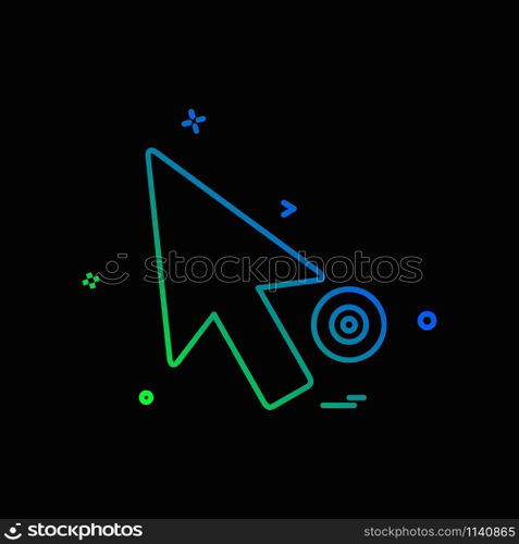 Pointer icon design vector