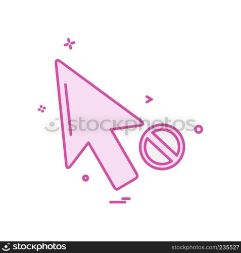 Pointer icon design vector