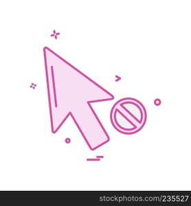 Pointer icon design vector