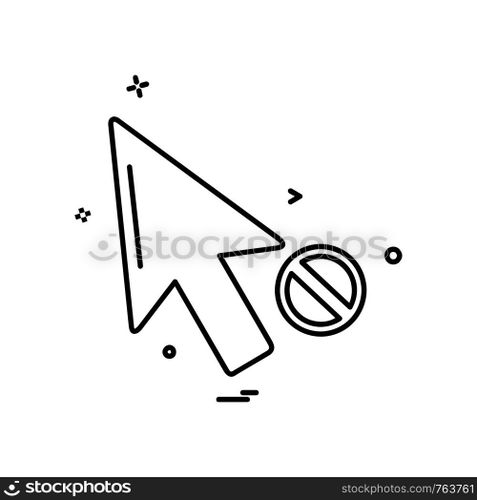 Pointer icon design vector