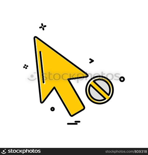Pointer icon design vector