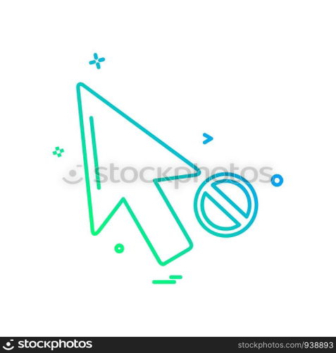 Pointer icon design vector