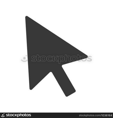 Pointer icon for computer mouse in simple vector style