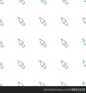 Pointer icon pattern seamless white background Vector Image