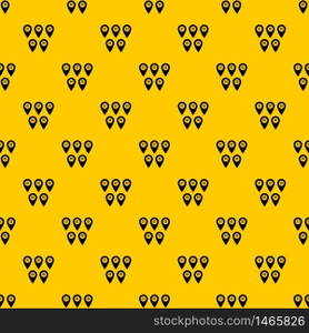 Pointer marks pattern seamless vector repeat geometric yellow for any design. Pointer marks pattern vector