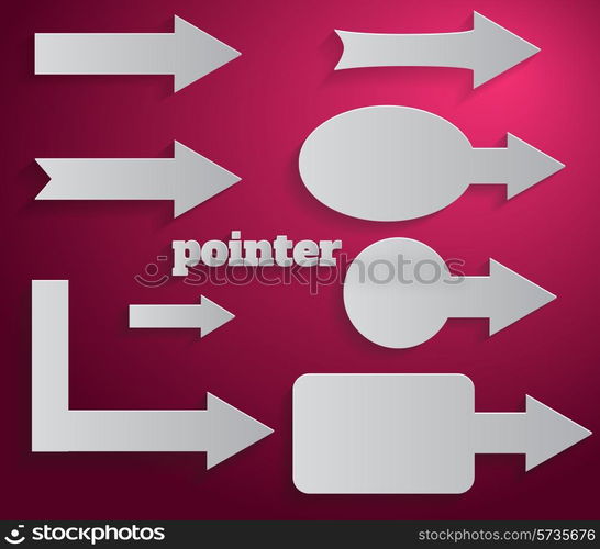 Pointer paper arrow