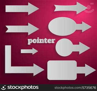 Pointer paper arrow