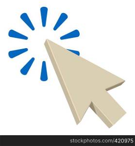 Pointing arrow icon. Cartoon illustration of pointing arrow vector icon for web. Pointing arrow icon, cartoon style