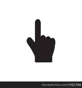 Pointing hand gesture icon graphic design template illustration. Pointing hand gesture icon graphic design template
