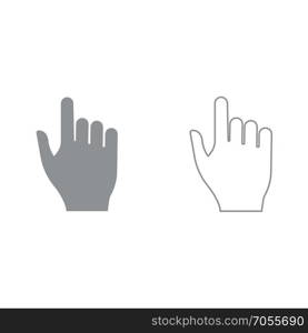 Pointing hand icon .