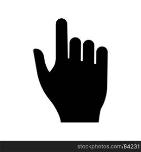 Pointing hand icon .