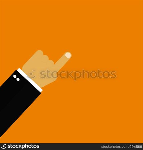 pointing hand (point finger). Vector eps10 icon