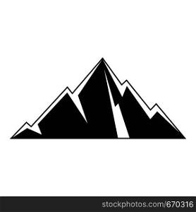 Pointing mountain icon. Simple illustration of pointing mountain vector icon for web. Pointing mountain icon, simple style.