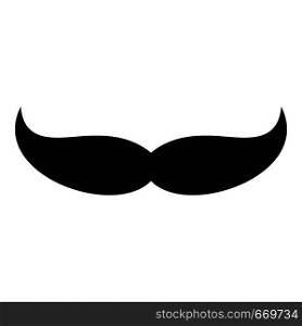 Pointing mustache icon. Simple illustration of pointing mustache vector icon for web. Pointing mustache icon, simple style.