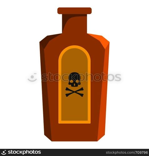 Poison bottle icon. Cartoon illustration of poison bottle vector icon for web. Poison bottle icon, cartoon style