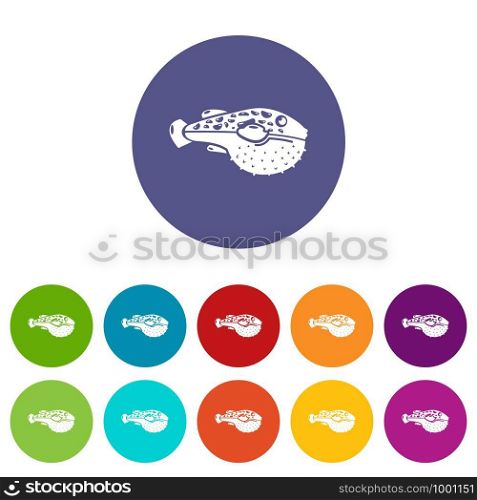 Poison fish icon. Simple illustration of poison fish vector icon for web. Poison fish icon, simple style