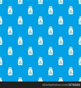 Poison insects pattern vector seamless blue repeat for any use. Poison insects pattern vector seamless blue