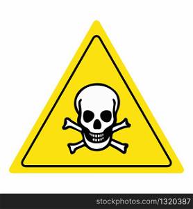 Poison sign icon vector, eps10
