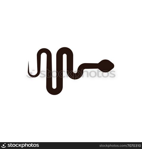 poison snake icon logo symbol