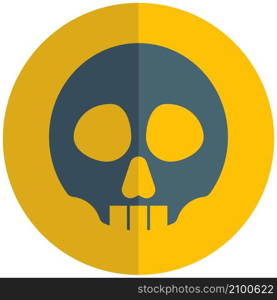 Poison with human skull logotype road sign