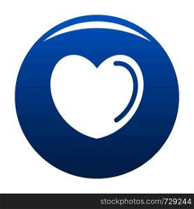Poisoned heart icon. Simple illustration of poisoned heart vector icon for any design blue. Poisoned heart icon vector blue
