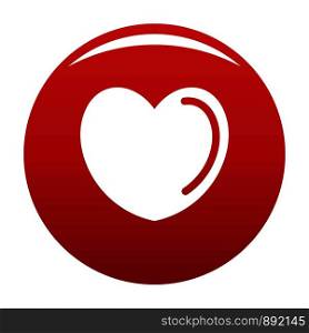 Poisoned heart icon. Simple illustration of poisoned heart vector icon for any design red. Poisoned heart icon vector red