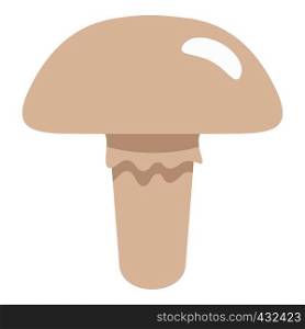 Poisonous mushroom icon flat isolated on white background vector illustration. Poisonous mushroom icon isolated