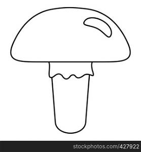 Poisonous mushroom icon. Outline illustration of poisonous mushroom vector icon for web. Poisonous mushroom icon, outline style