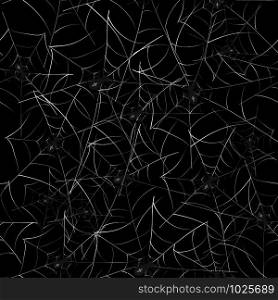 Poisonous Spider Seamless Pattern on Black Background.. Poisonous Spider Seamless Pattern on Black Background