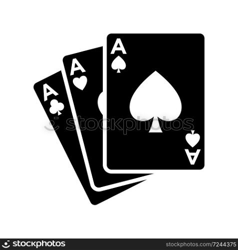 poker card - gambling -bridge icon vector design template