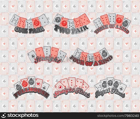 poker card suit vector graphic art design illustration. poker card suit