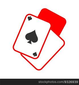Poker, Casino logo design illustration