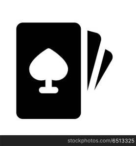 poker game, icon on isolated background