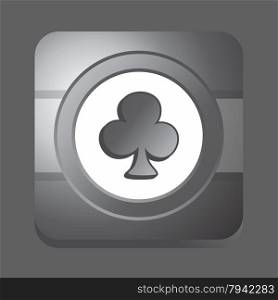 poker icon button theme vector graphic art design illustration