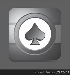 poker icon button theme vector graphic art design illustration