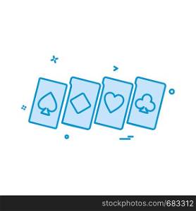 Poker icon design vector