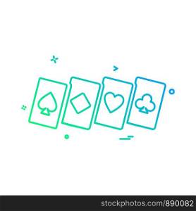 Poker icon design vector