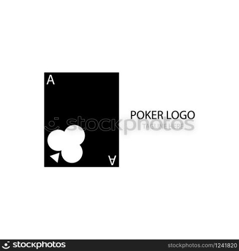 poker icon logo vector design