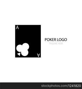 poker icon logo vector design
